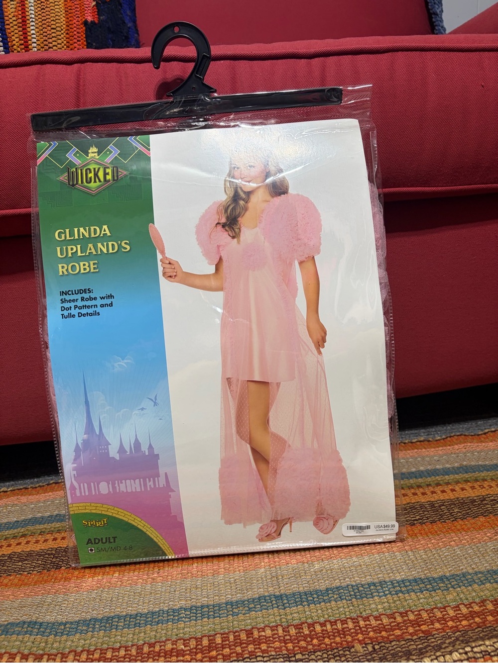 Spirit Pink Glinda-Style Sheer Robe Costume